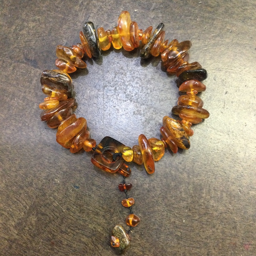 Men’s Baltic Amber chunky bracelet